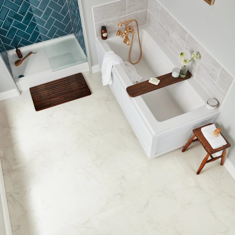 Karndean Knight Tile Rigid Core Frosted Marble Click Luxury Vinyl